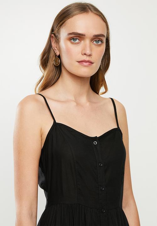 Jacqueline de Yong - Kitti short sleeve midi dress - black