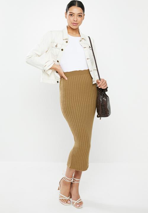 Glamorous - Midi skirt - brown
