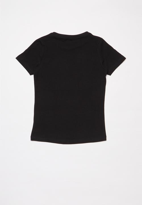 Name It - Lina short sleeve slim top - black