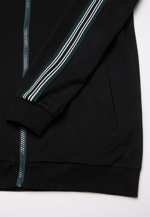 Name It - Zip through bomber jacket - black
