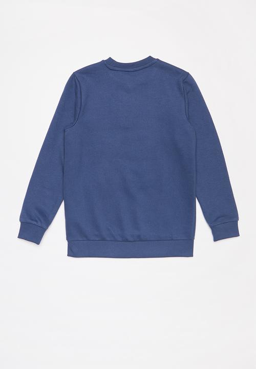 adidas Performance - Junior boys must have crew - blue & white 