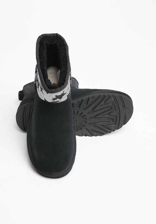 UGG® - Classic mini sequin stars - black