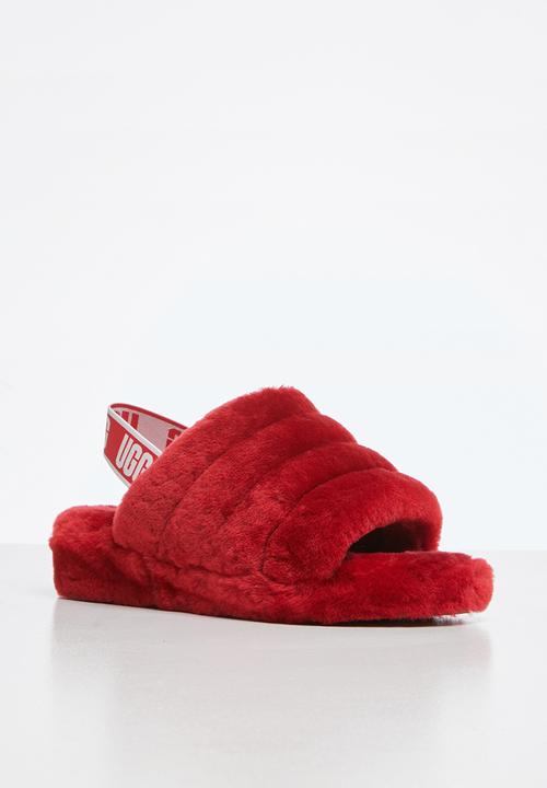 UGG® - Fluffy yeah slide - red