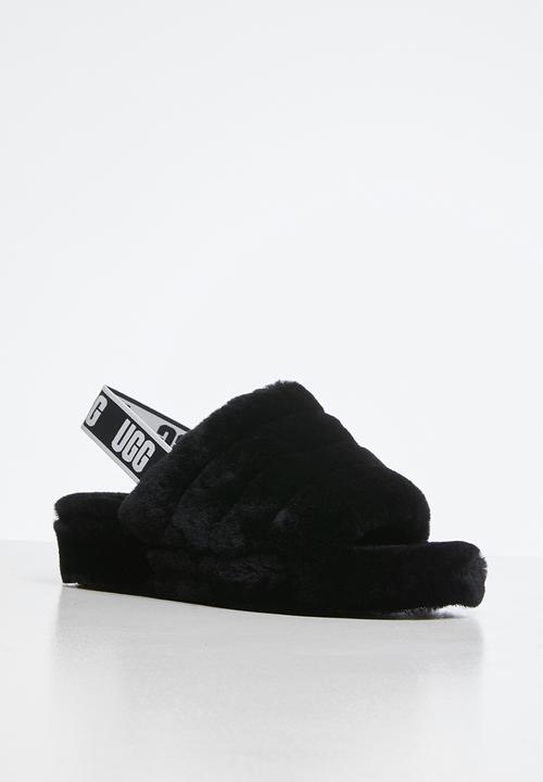 UGG® - Fluffy yeah slide - black