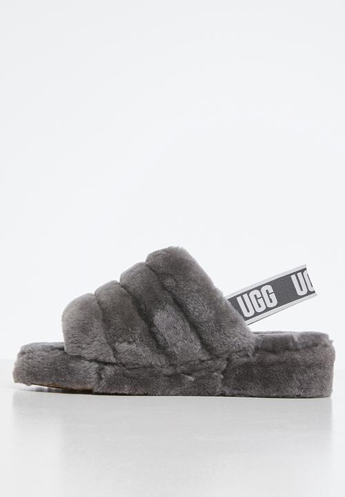 UGG® - Fluffy yeah slide - charcoal