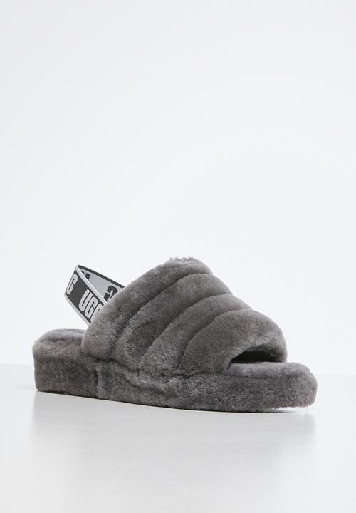 UGG® - Fluffy yeah slide - charcoal