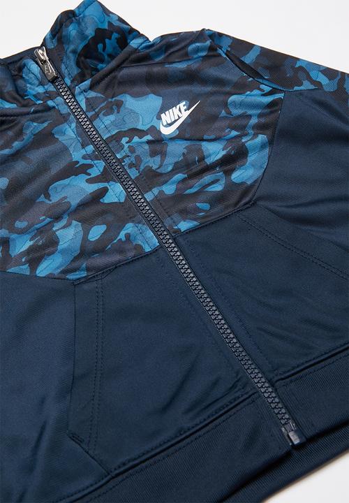 Nike - Nike kids boys texture camo tricot set  - navy & black