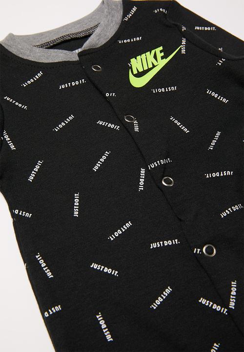 Nike - Nike boys just do it toss foot coverall/hat - black 