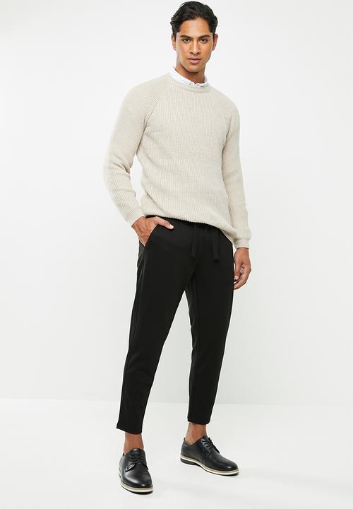 Only & Sons - Leo belted pants - black