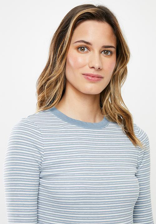 Cotton On - The turn back long sleeve top Taylor stripe - multi 
