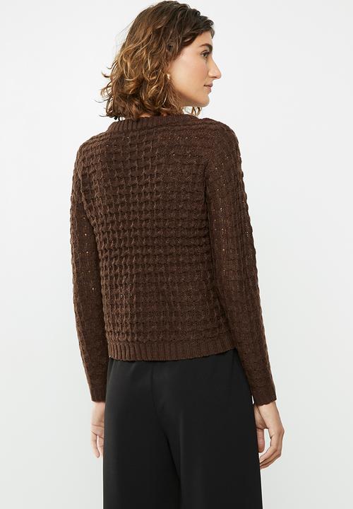 Jacqueline de Yong - Asher pullover - brown