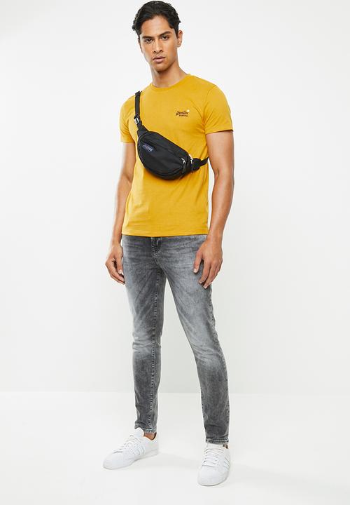 Superdry. - Ol vintage embroidery tee - yellow