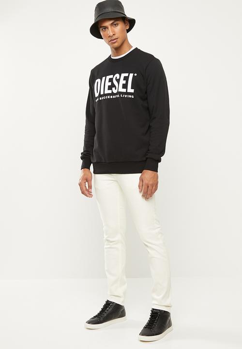 Diesel  - S-gir division logo sweater - black