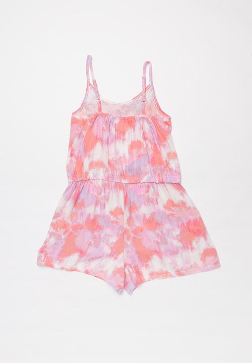 Rebel Republic - Ruffle neck playsuit - multi