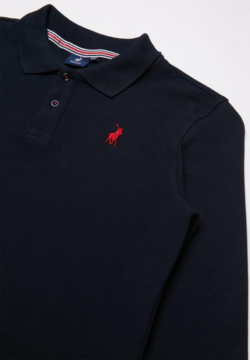 POLO - Boys robert long sleeve golfer - navy