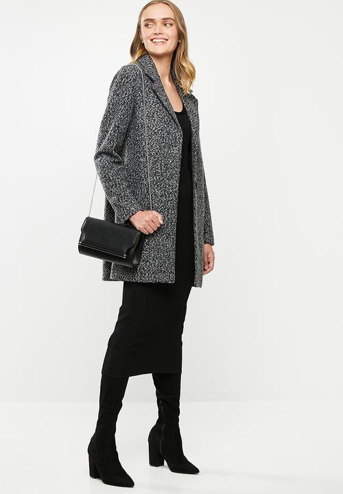 ONLY - Larya melange coat - dark grey 