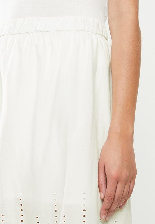 Jacqueline de Yong - Sweety knee skirt - cream