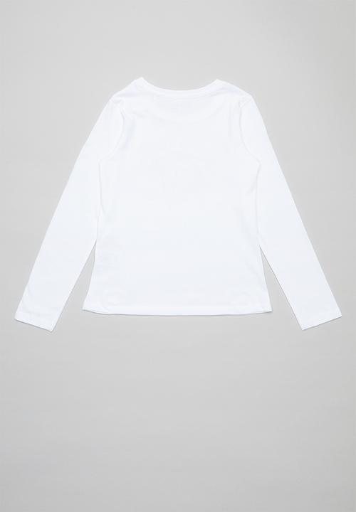 GUESS - Long sleeve Guess bella script - white