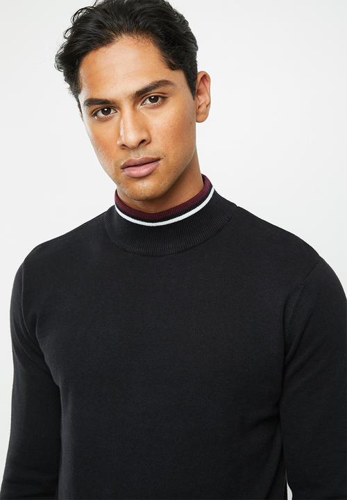 Brave Soul - Hallis turtleneck knitwear - black