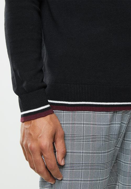 Brave Soul - Hallis turtleneck knitwear - black