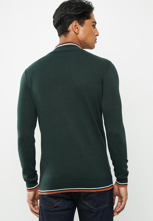 Brave Soul - Hallis turtleneck knitwear - green