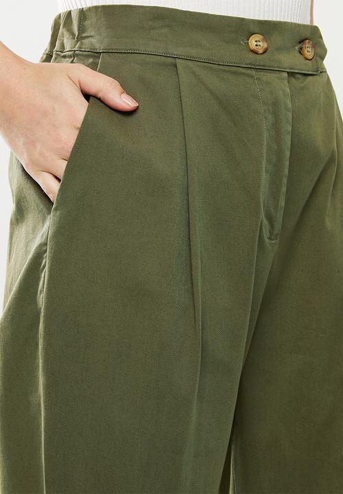 Cotton On - Ava tapered pants - khaki