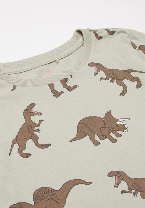Cotton On - Tom long sleeve tee - beige & brown 