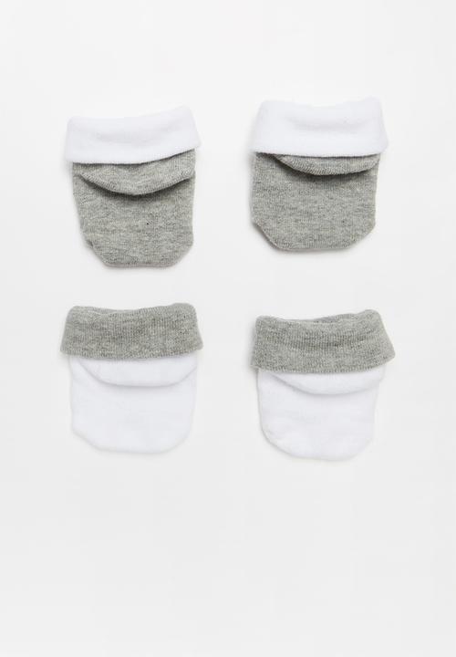 Nike - Nike futura bootie  2 pack - grey & white 