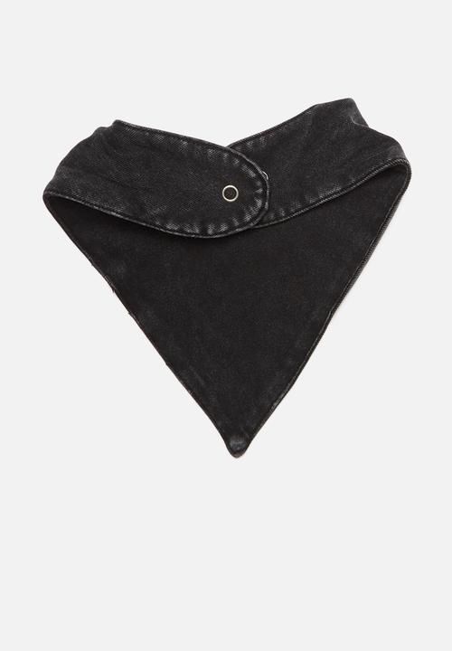 Cotton On - Cody bandana bib - black