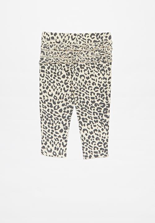 Cotton On - Quinn ruffle legging - grey & neutral