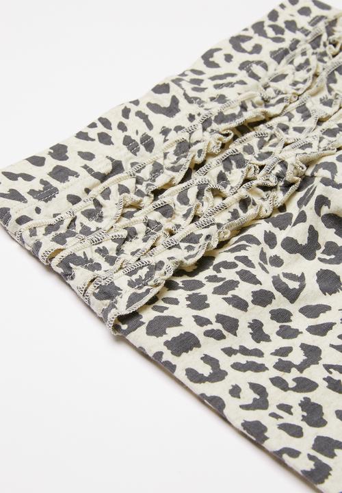 Cotton On - Quinn ruffle legging - grey & neutral