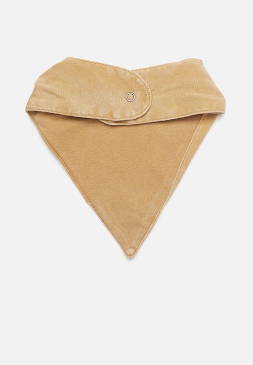 Cotton On - Cody bandana bib - beige 