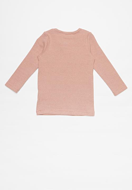 Cotton On - Austin long sleeve placket top - pink 