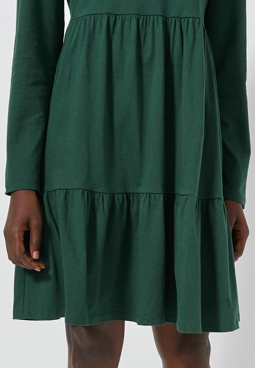 Superbalist - Long sleeve babydoll dress - green