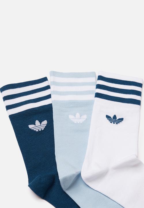 adidas Originals - Solid crew 3 pack socks - multi