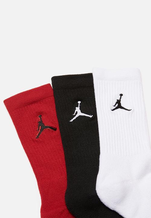 Nike - Jordan jumpman 3 pack crew socks - multi
