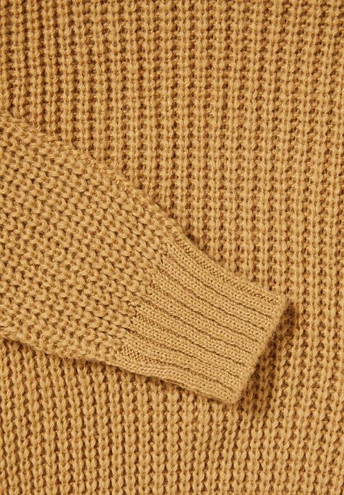 Superbalist - Roll neck chunky knit jumper - yellow