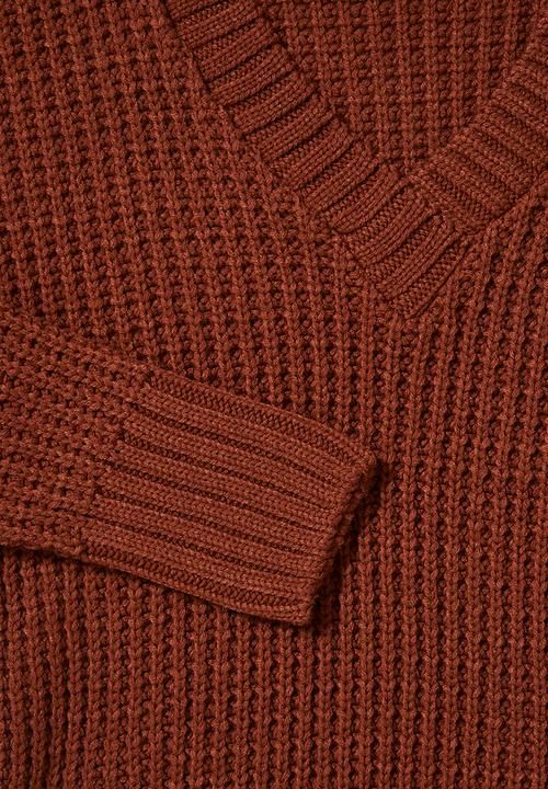 Superbalist - Slouchy v-neck pullover - rust