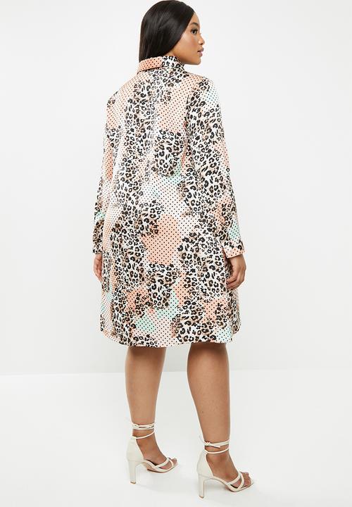 Glamorous - Plus leopard tunic - multi