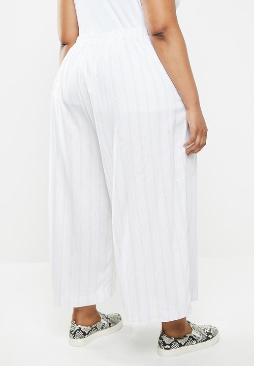 Cotton On - Curve luna button culotte - jasmine stripes