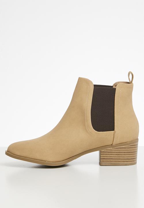 Cotton On - Brixton gusset boot - beige 
