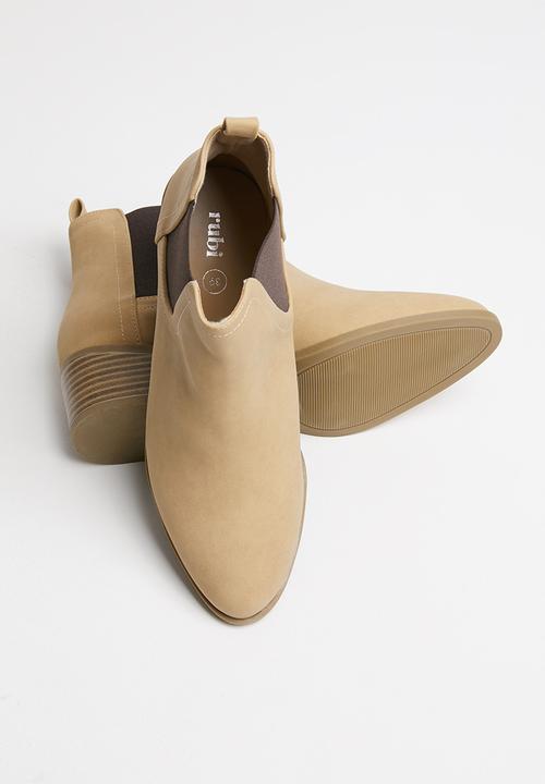 Cotton On - Brixton gusset boot - beige 