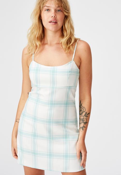 Factorie - Check dress - alina aqua check