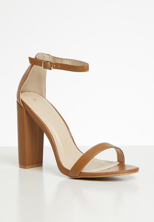 Superbalist - Angie strap block heel - tan