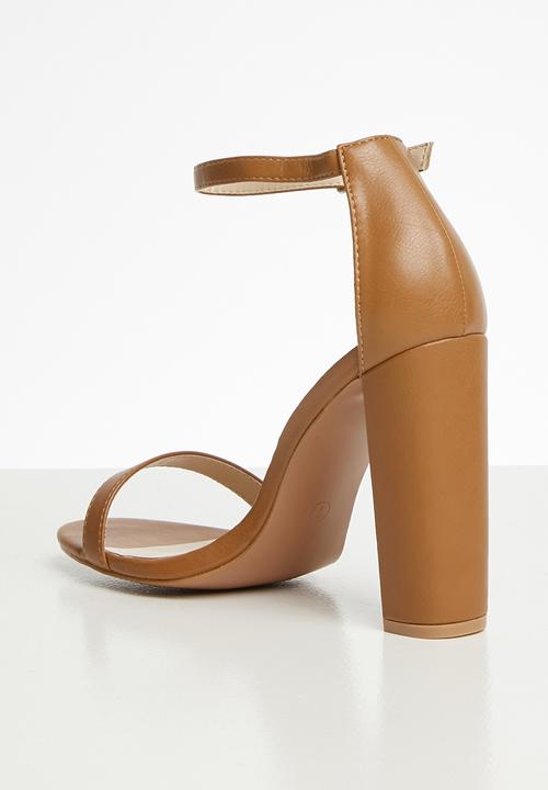 Superbalist - Angie strap block heel - tan