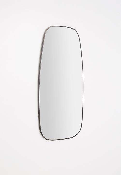 Sixth Floor - Amara rectangular mirror - black