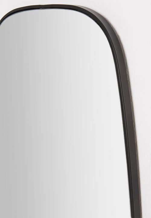 Sixth Floor - Amara rectangular mirror - black