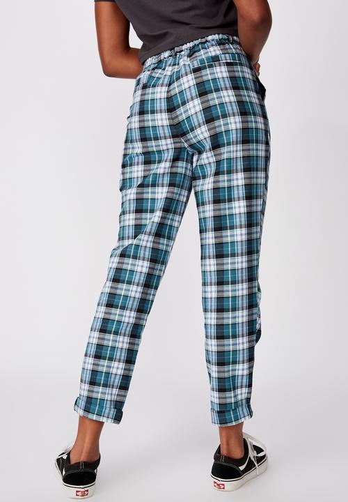 Factorie - Tapered leg check pant - multi 