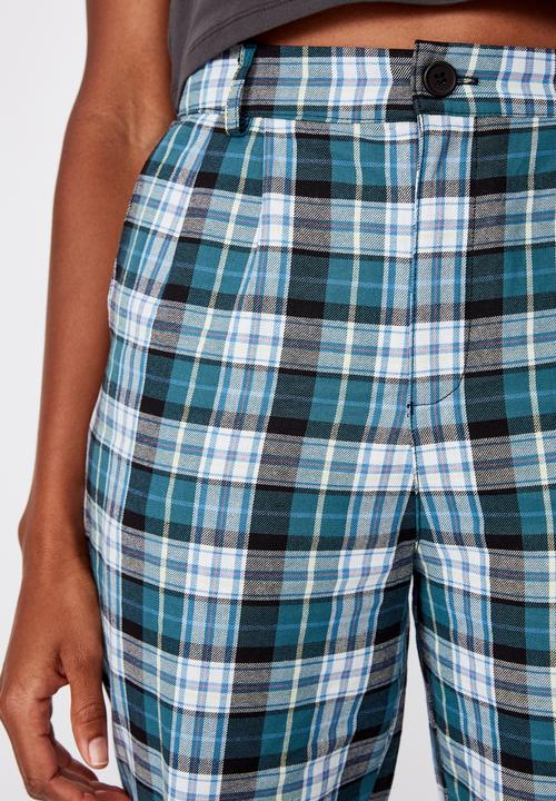 Factorie - Tapered leg check pant - multi 