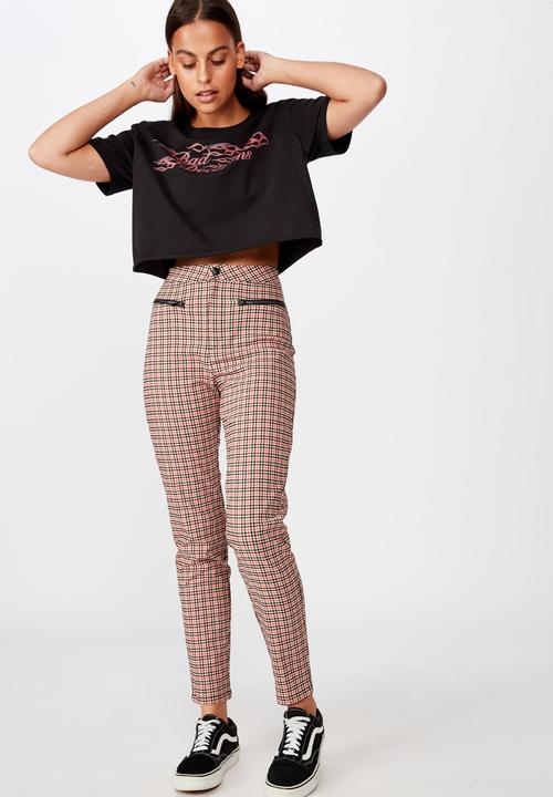 Factorie - Stretch check pant - multi